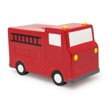 Isaac Jacobs Ceramic Red Fire Truck Bankovka na mince Vozidlo Money Bank Home D?cor Prastko Drek pro deti, dospvajc a dospel (Red Fire Truck)