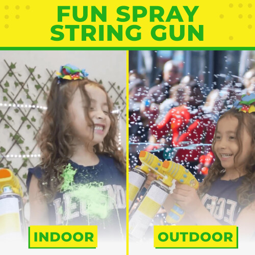 Toysery Party Streamer Spray String String Giocattolo per Ragazzi e Ragazze Party Streamer Spray String String per Bambini Ottima Pistola Giocatt 2