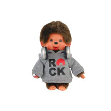 Monchhichi Pop Rockstar in Hoodie Pluche Speelgoed