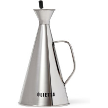 Olive Oil Dispenser Bottle Olietta Stainless Steel Non Drip Leak Proof No Mess Vinegar Pourer & Kitchen Drizzler 25 oz 750ML 0.75 Litre Great for