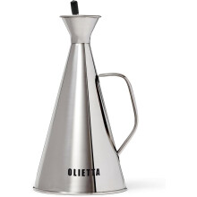 Olietta Olive Oil Dispenser Bottle Stainless Steel Non Drip Leak Proof No Mess Vinegar Pourer & Kitchen Drizzler 34 oz 1000ML 1 Litre Great for P