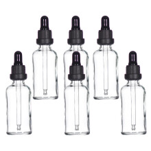 YIZHAO Clear Glass Dropper Bottle 2oz  Tincture Bottles with Glass Dropper  for Essential Oils  Aromatherapy  Cosmetic  Laboratory  Pharmacy  Liq