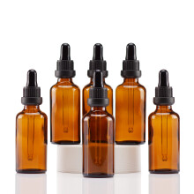 YIZHAO Amber Glass Dropper Bottle 2oz  Tincture Bottles with Glass Dropper  for Essential Oils  Aromatherapy  Cosmetic  Laboratory  Pharmacy  Liq