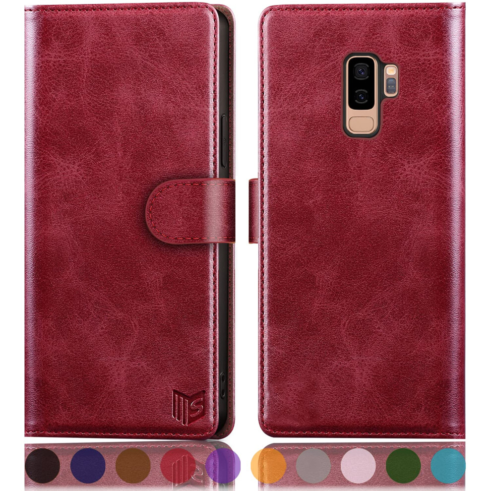 Suanpot For Samsung Galaxy S9+ / S9 Plus 6.2 (Non S9 5.8"""") Leather Wallet Case With Rfid Blocking Credit Card Holder Pu Flip Folio Book Cell Pho 738260998224