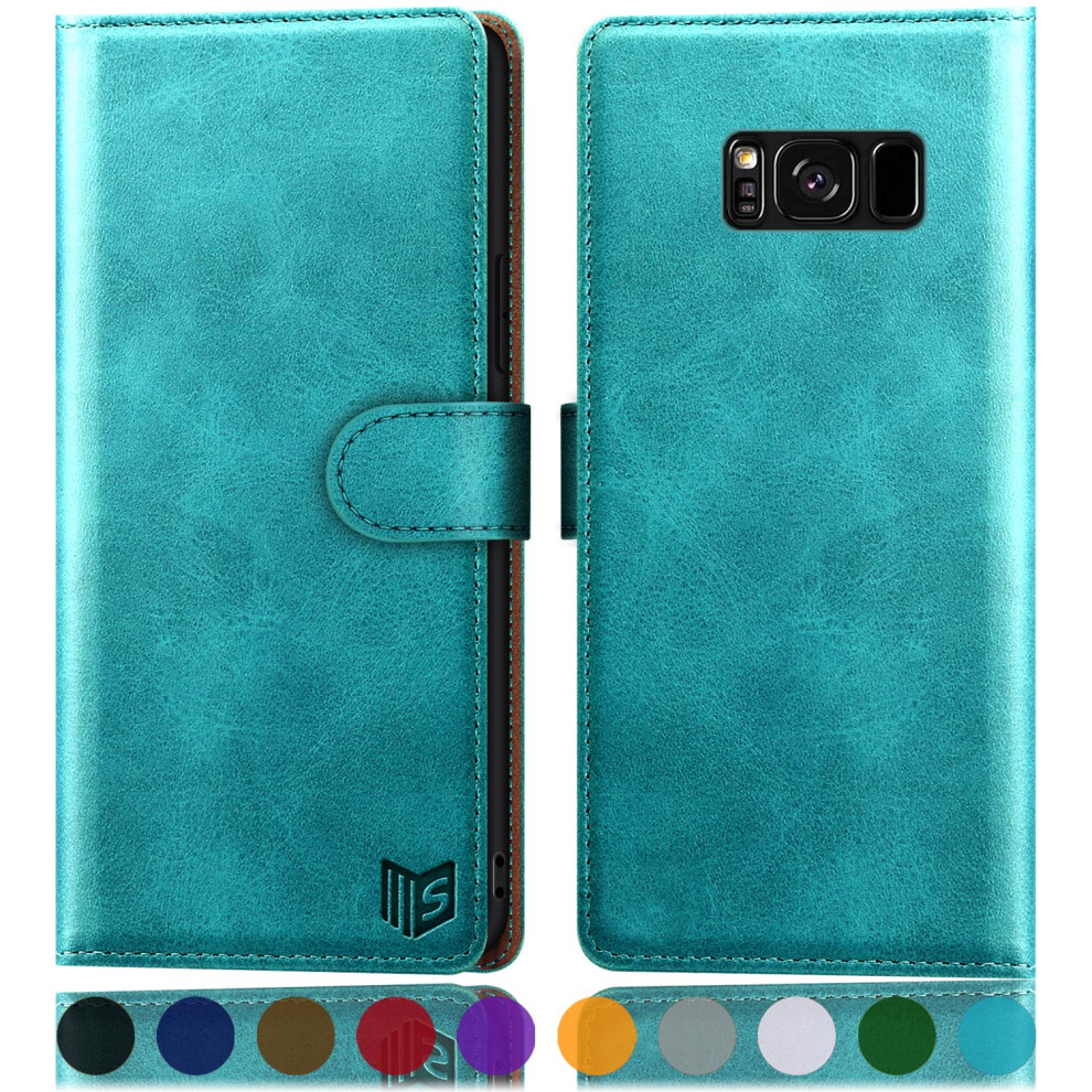 Suanpot For Samsung Galaxy S8+ /S8 Plus 6.2 (Not Fit S8) Leather Wallet Case With Rfid Blocking Credit Card Holder Flip Folio Book Pu Cell Phone 738260554246