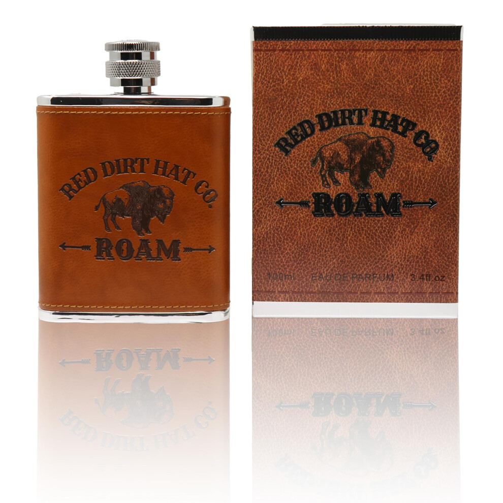 Red Dirt Hat Company Roam Cologne For Men - Fresh & Masculine Fragrance With Leather Tones And Cedarwood Notes - Men's Body Spray Cologne For Eve