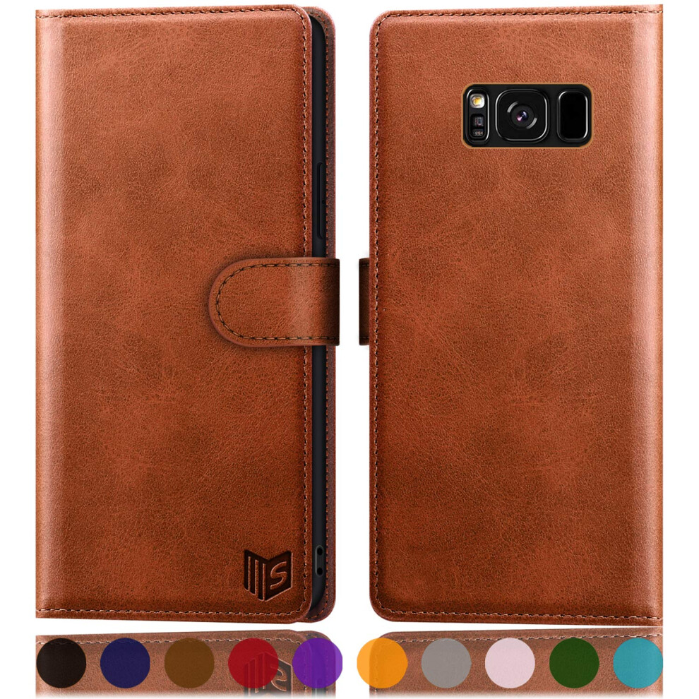 Suanpot For Samsung Galaxy S8+ /S8 Plus 6.2 (Not Fit S8) Leather Wallet Case With Rfid Blocking Credit Card Holder Flip Folio Book Pu Cell Phone 738260554222
