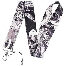 Pinstant Junji Ito Tomie Uzumaki Japanischer Horror Manga 17,7"" Halsband Schlsselanhnger Halter Ausweis Abzeichen Handy Pin Strap