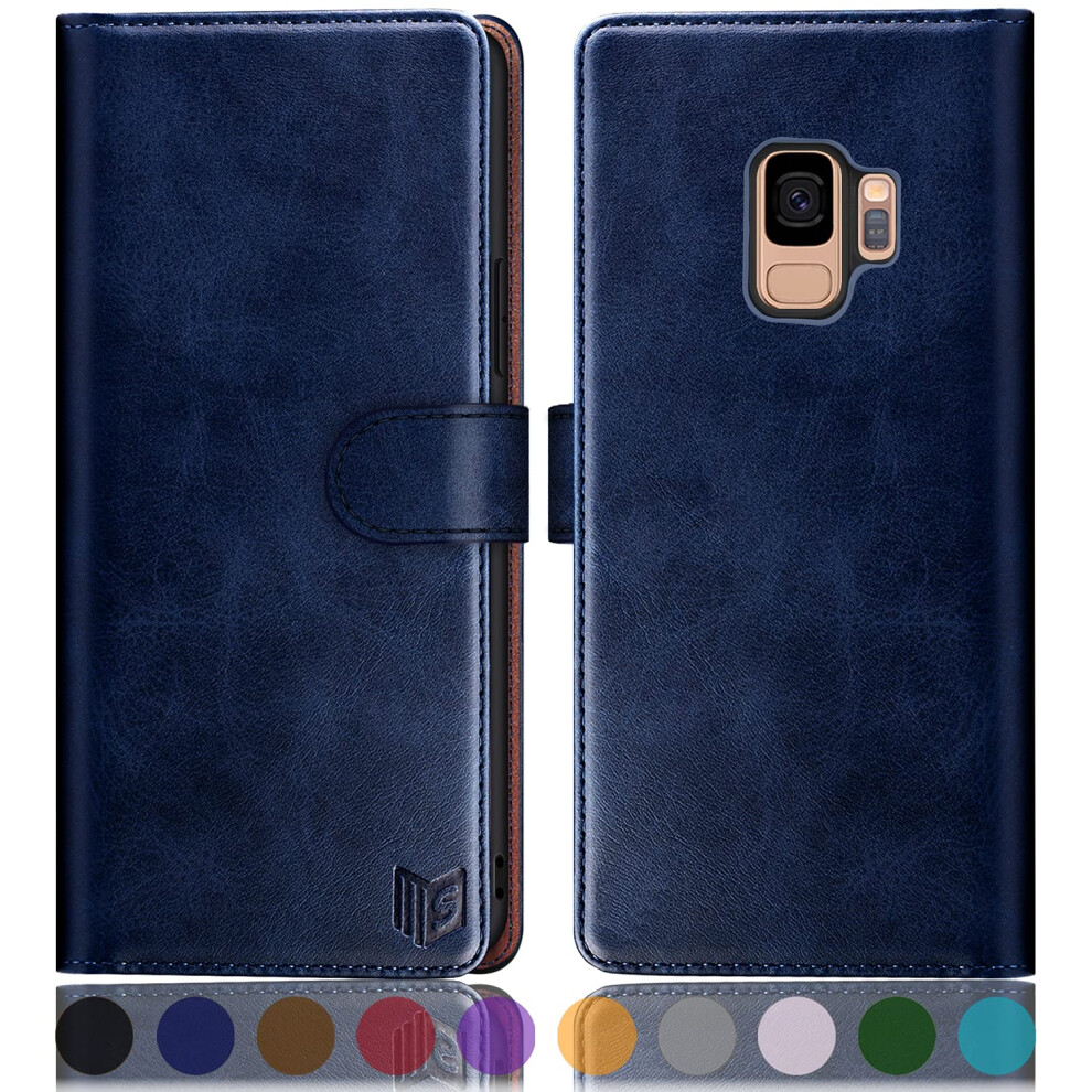 Suanpot For Samsung Galaxy S9 5.8""""(Non S9+) With Rfid Blocking Leather Wallet Case Credit Card Holder Flip Folio Book Phone Case Shockproof Cove 738260463920