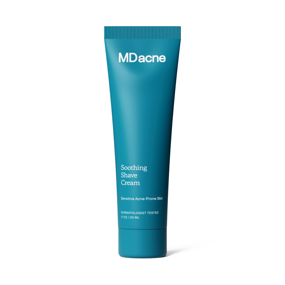 Mdacne Shaving For Acne-Prone Skin - Soothing Oil-Free Eliminates Razor Burn Cuts & Infections - Reduce Skin Irritation & Prevent Shave Cream