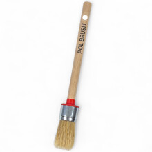 1 Inch Chalk & Wax Round Paint Brush - High European Quality - Natural Bristles - for Home Wood Walls Art Trim & Furniture - for Acrylic Oil