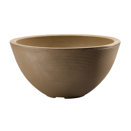 Crescente Jardim Delano Plantador Vaso de parede dupla de 16 polegadas (Mocha)