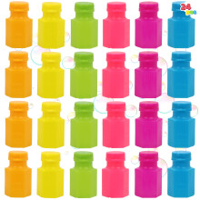 JOYIN 24 stk Mini bobleflasker med tryllestav Sortiment til brn Bobleblser til festfornjelser Sommerlegetjsfdselsdag Udendrs og indendrs a