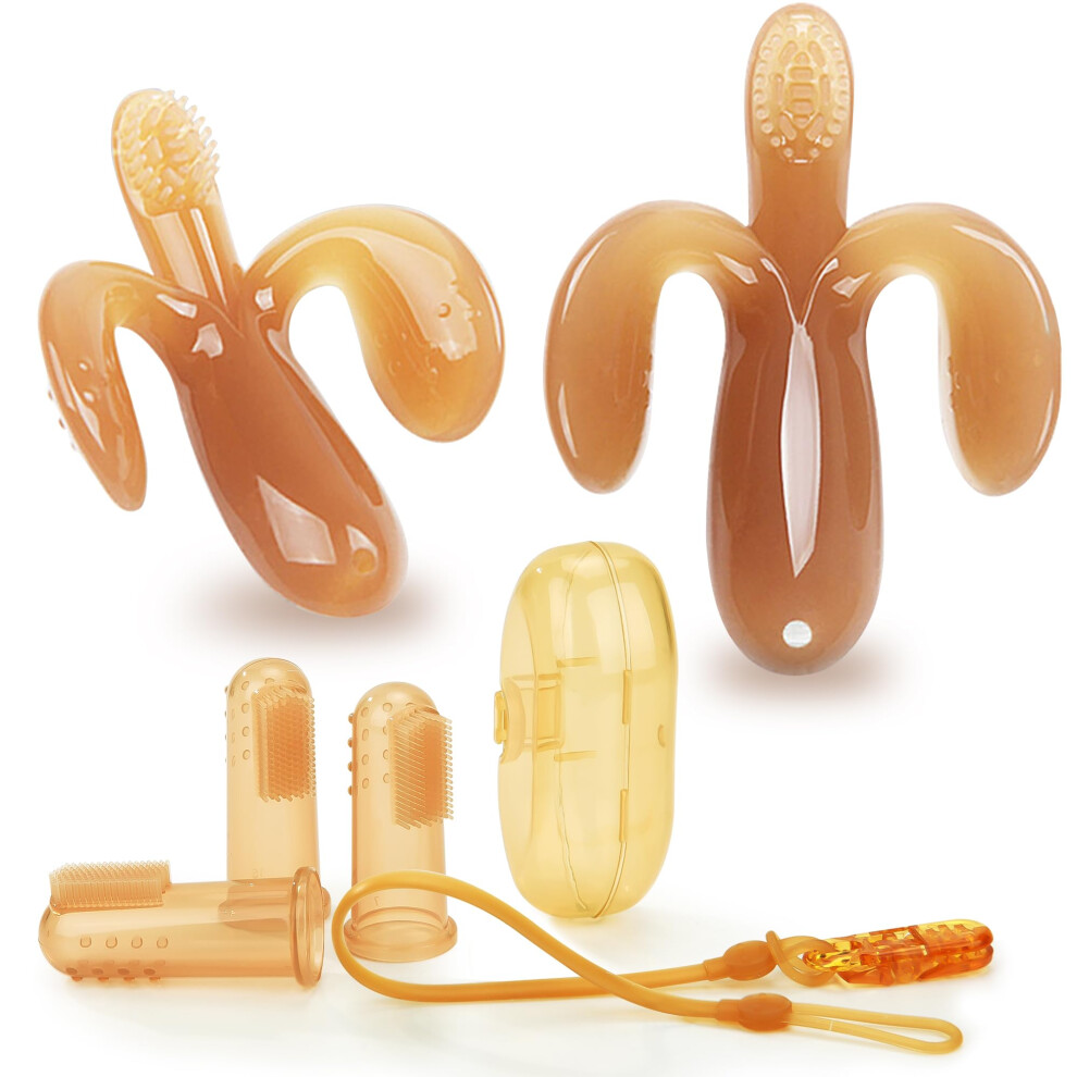 Food Fiding Wajiayon 2 Pack Amber Huile Baby Disting Toys for Babies 0-6 mois Babysers Slector Toys 6     12 mois Freinez BPA Free Soft and Textu