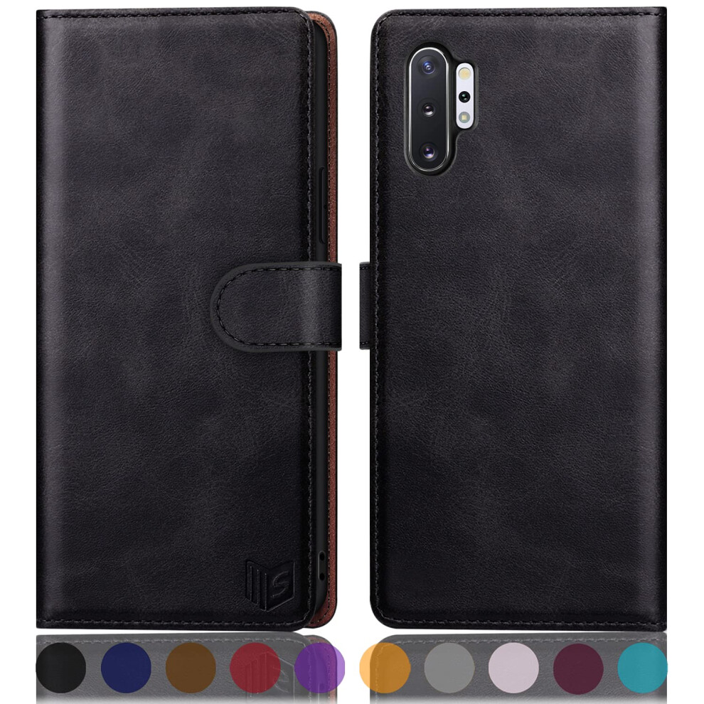 Suanpot For Samsung Galaxy Note 10+/10 Plus 6.8"""" With Rfid Blocking Leather Wallet Case Credit Card Holder Flip Folio Book Phone Case Cover For 753226307858