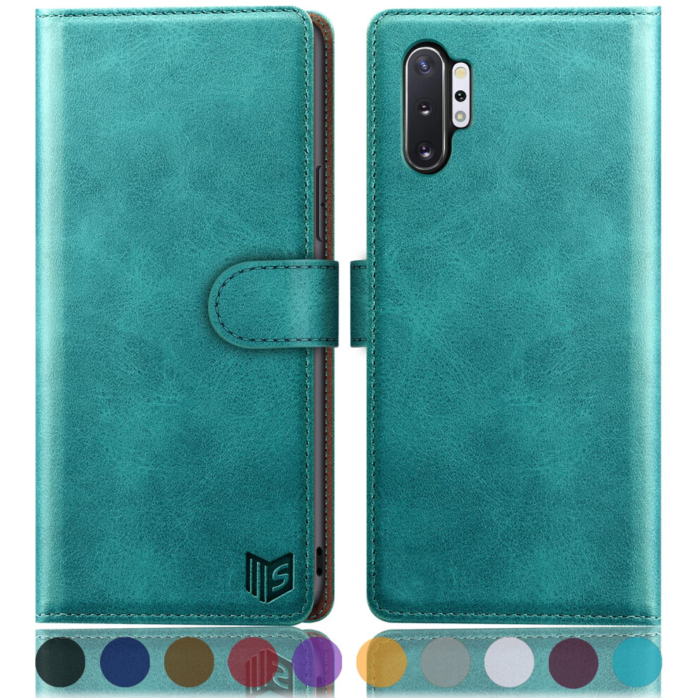 Suanpot For Samsung Galaxy Note 10+/10 Plus 6.8"""" With Rfid Blocking Leather Wallet Case Credit Card Holder Flip Folio Book Phone Case Cover For 753226307780