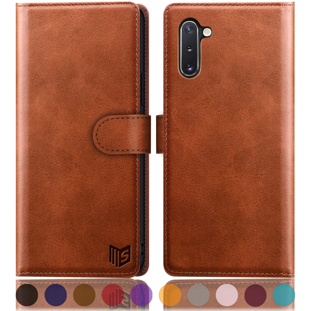 Suanpot For Samsung Galaxy Note 10 6.3"""" With Rfid Blocking Leather Wallet Case Credit Card Holder Flip Folio Book Cell Phone Case Cover For Wom 753226307711