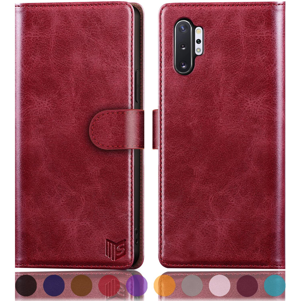 Suanpot For Samsung Galaxy Note 10+/10 Plus 6.8"""" With Rfid Blocking Leather Wallet Case Credit Card Holder Flip Folio Book Phone Case Cover For 753226307803