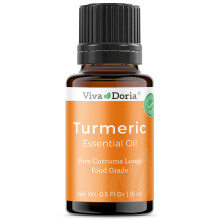 Viva Doria Kurkuma ätherisches Öl, 100% rein, natürlich, unverdünnt, für Aromatherapie | Lebensmittelqualität, 15 ml