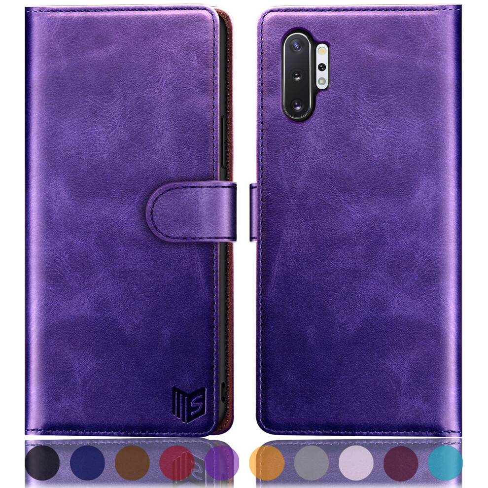Suanpot For Samsung Galaxy Note 10+/10 Plus 6.8"""" With Rfid Blocking Leather Wallet Case Credit Card Holder Flip Folio Book Phone Case Cover For 753226307773