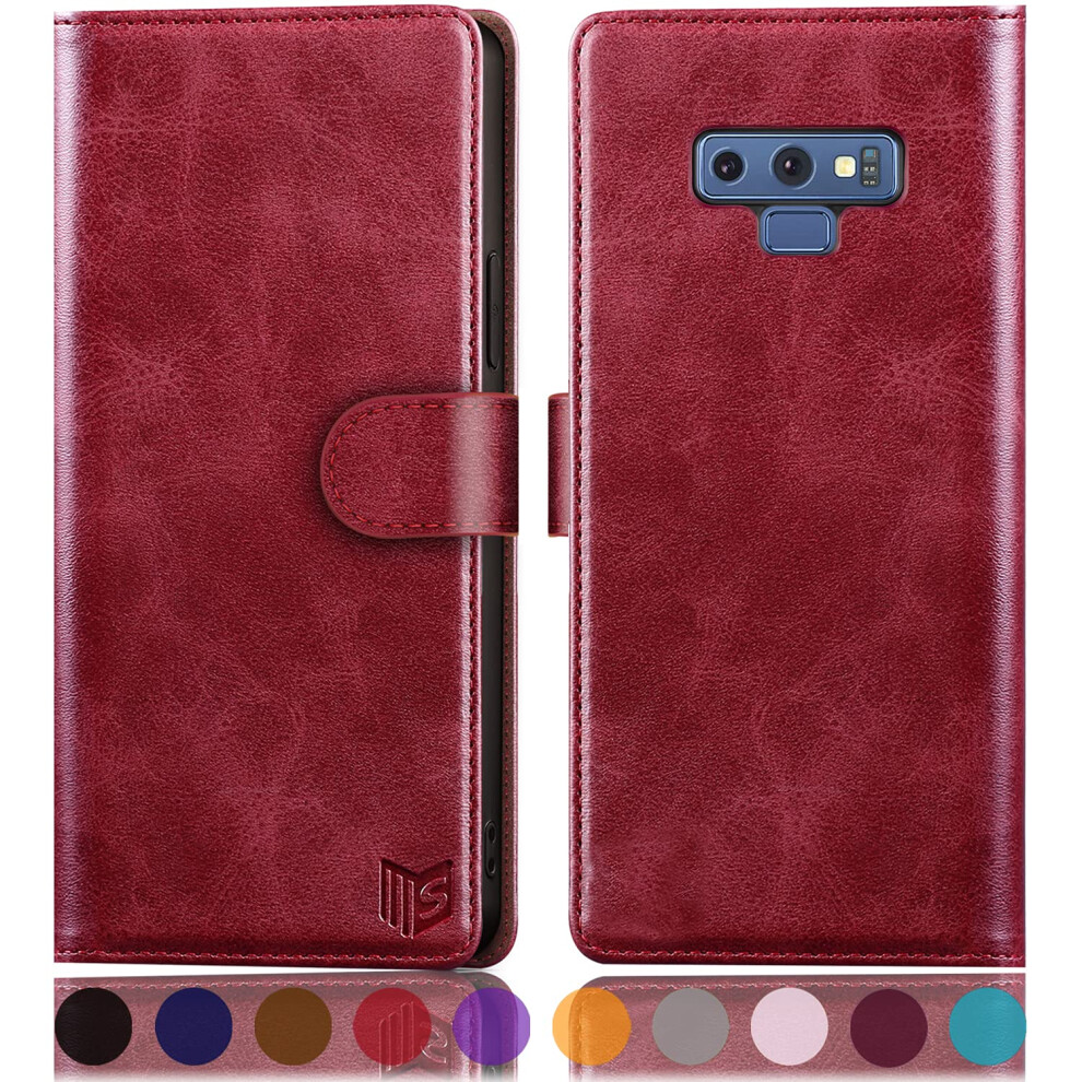 Suanpot For Samsung Galaxy Note 9 6.4"""" With Rfid Blocking Leather Wallet Case Credit Card Holder Flip Folio Book Phone Case Cover Purse Poket F 798357628847