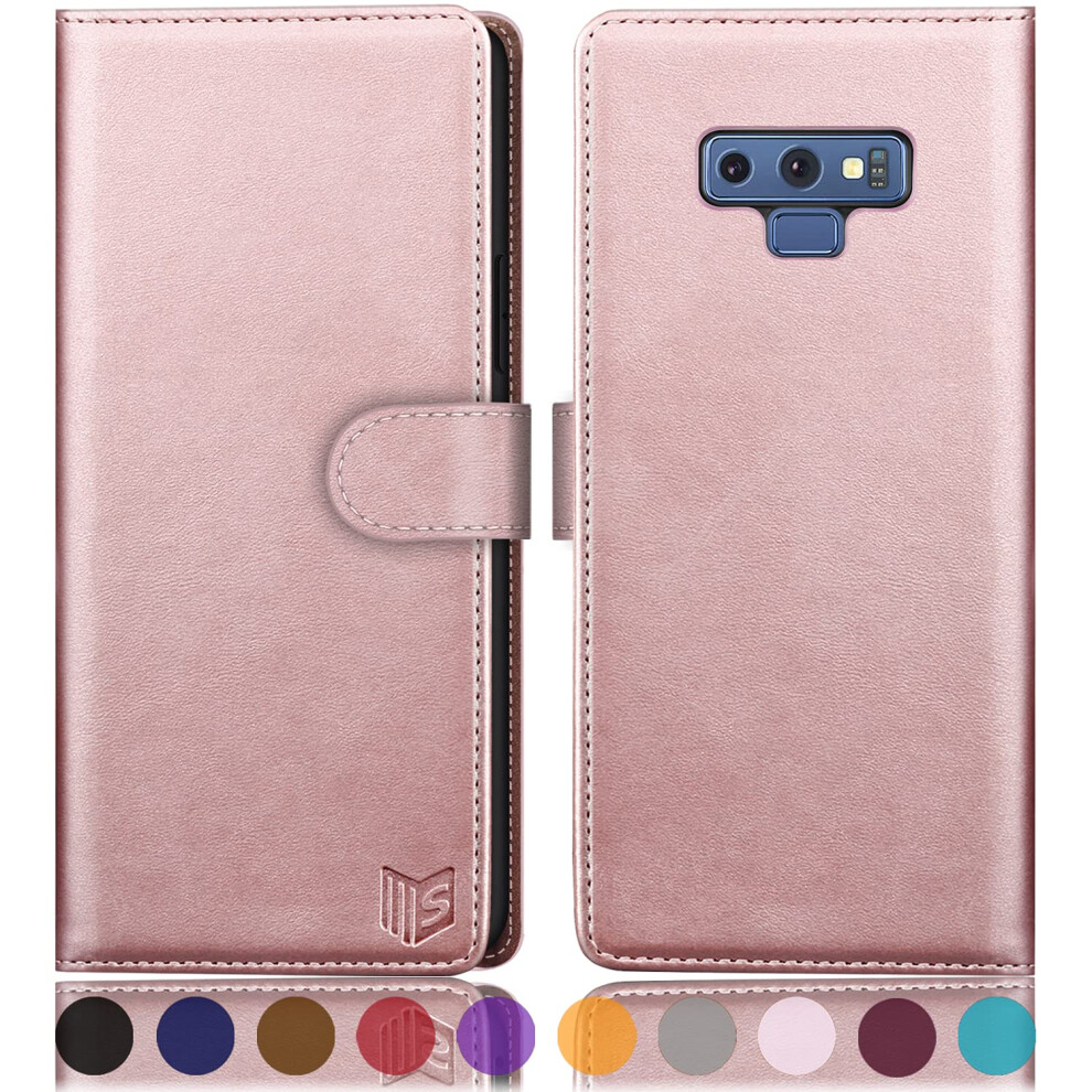 Suanpot For Samsung Galaxy Note 9 6.4"""" With Rfid Blocking Leather Wallet Case Credit Card Holder Flip Folio Book Phone Case Cover Purse Poket F 798357628823