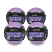 Nature's Beauty Lavendel- und Rosmarin-Badebomben-Multipack     luxuri   se sprudelnde Spa-Badebombe zur Beruhigung und Belebung matter und trockener