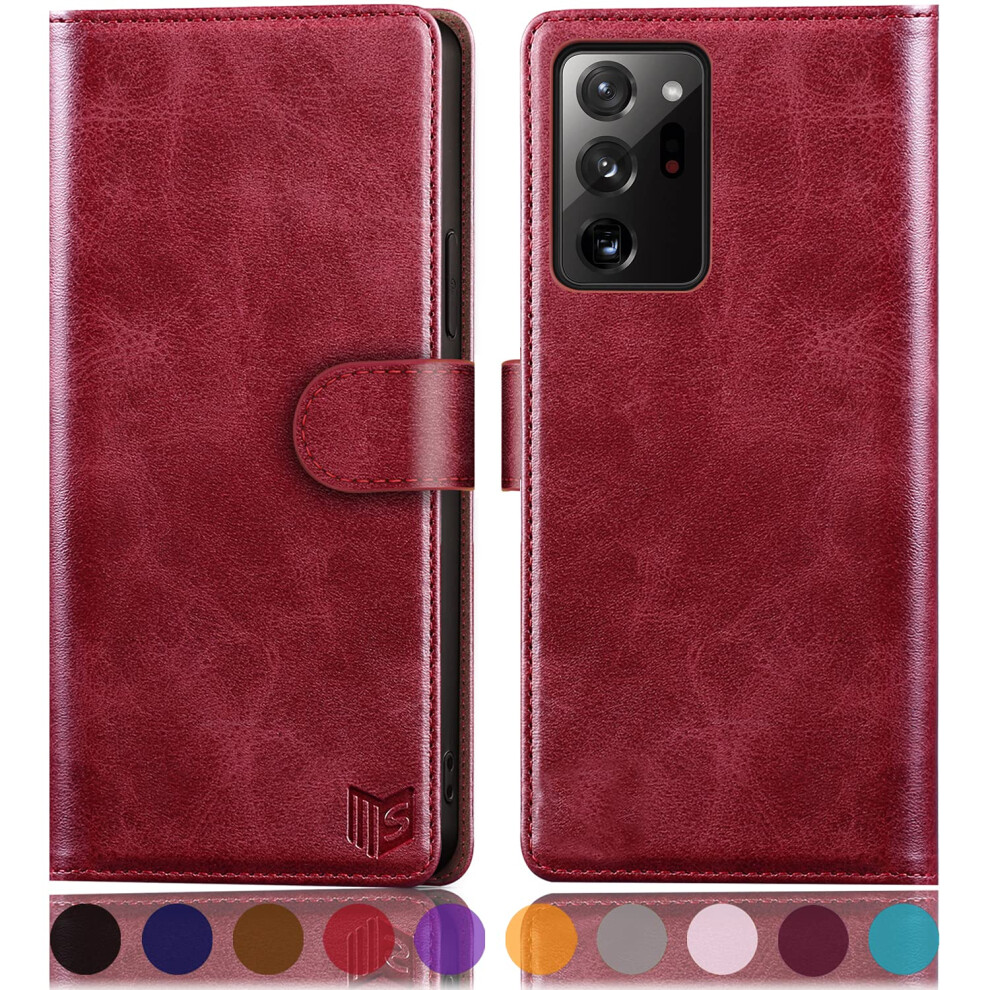 Suanpot For Samsung Galaxy Note 20 Ultra 5G 6.9"""" With Rfid Blocking Leather Wallet Case Credit Card Holder Flip Folio Book Phone Case Cover Wom 701737349911
