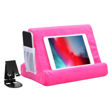 2 Stck Multi-Winkel-Tablet-Halter, Kissenstnder mit Netztasche und schwarzen Telefonstndern, verbesserte Tablet-Pad-Untersttzung fr Telefon-Pad-
