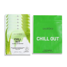 Avatara Chill Out Facial Mask 5 arkkia kosteuttava naamio Sheet Masks Face Mask Skincare Beauty Essential valmistettu kosteuttavasta hyaluronihaposta