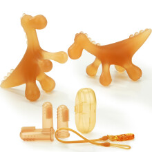 Wajiayon Amber Oil Baby kinderziektes voor baby's 0-6 maanden Siliconen Bodemtanden voor baby's 3 maanden+ Freezer BPA Gratis zachte en getexture