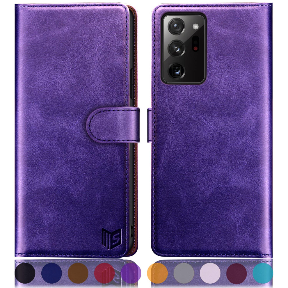 Suanpot For Samsung Galaxy Note 20 Ultra 5G 6.9"""" With Rfid Blocking Leather Wallet Case Credit Card Holder Flip Folio Book Phone Case Cover Wom 701737349928