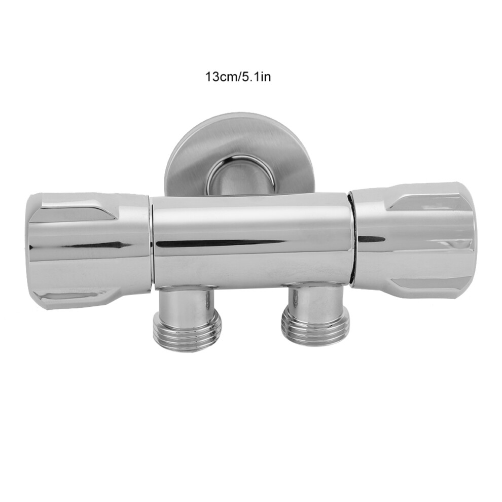 Copper Double Switch Outlet Angle Valve Toilet Bidet Shower Faucet Bathroom Accessories G1/2 7601324583335