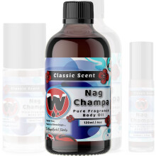 WagsMarket  Nag Champa Parfml von 0,33 Unzen Roll-on bis 4 Unzen Glasflasche (4 Unzen Glasflasche)