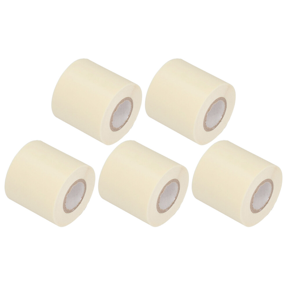 5Pcs Air Conditioner Pipe Tape Oil Resistant Tube Protective Wrapping Tapes 6Cm Width(Beige ) 3031324583488