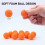 48 peas Power Popper Refill Balls Bolas de espuma macia com aproximadamente 1,2 polegadas de dimetro Bolas de espuma para armas de brinquedo Po 2