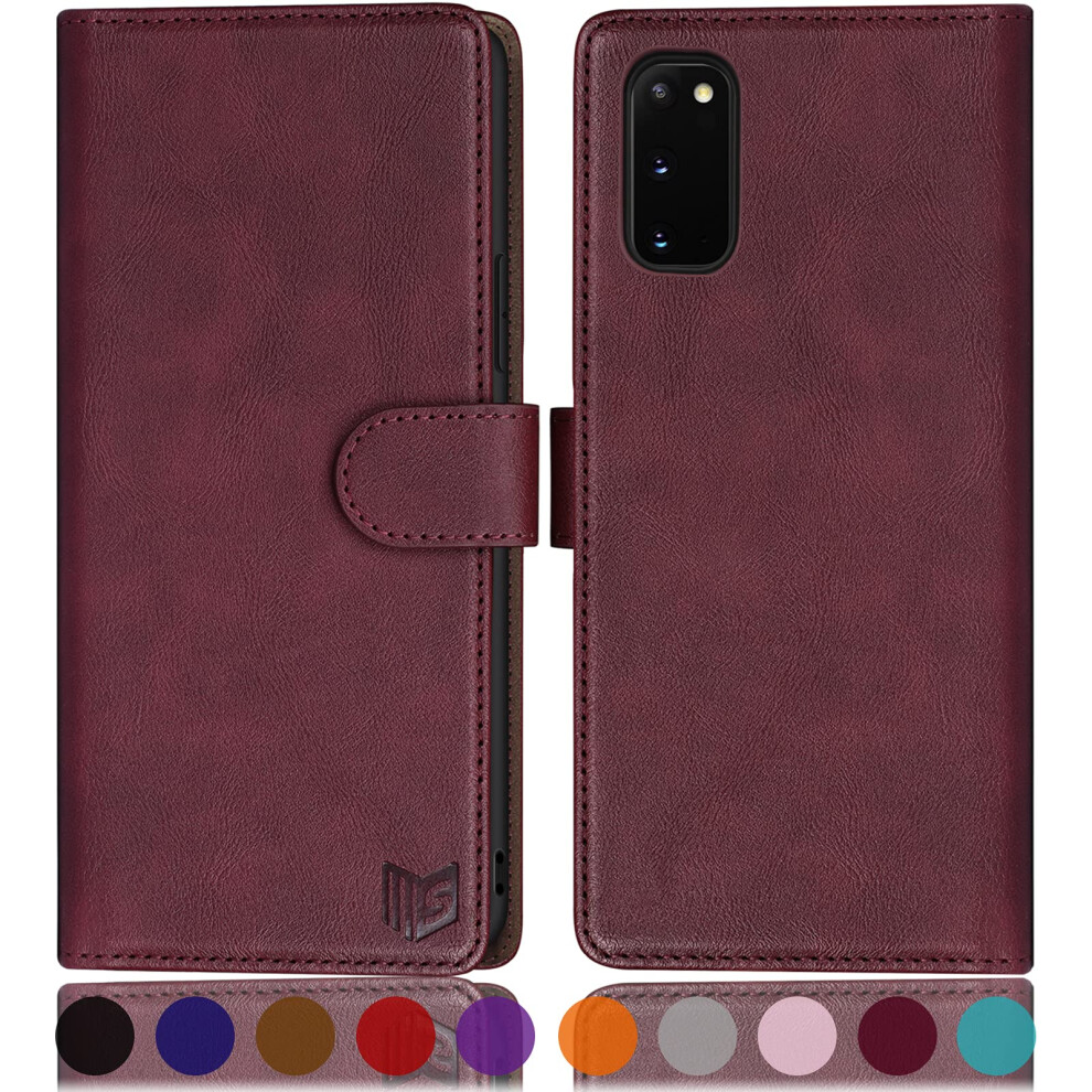 Suanpot For Samsung Galaxy S20 6.2""""(Non S20+/S20 Utra) With Rfid Blocking Leather Wallet Case Credit Card Holder Flip Folio Book Phone Case Shoc 797710320619