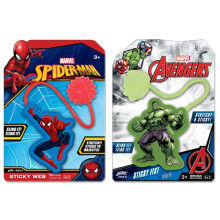 JA-RU Marvel Spiderman & Hulk Sticky Hands Stretchy Snap Toys (2 Packs Assorted) Superheroes Stretchy Hands Birthday Toy Supplies for Kids Pinat