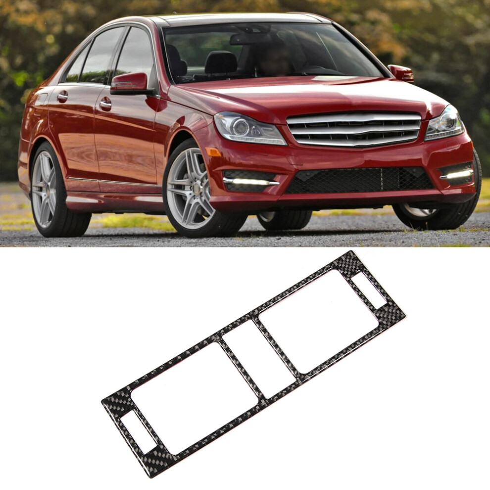 Carbon Fiber Center Console A/C Air Vent Panel Trim Fit For Mercedes Benz C Class W204 05-12 4021324583969