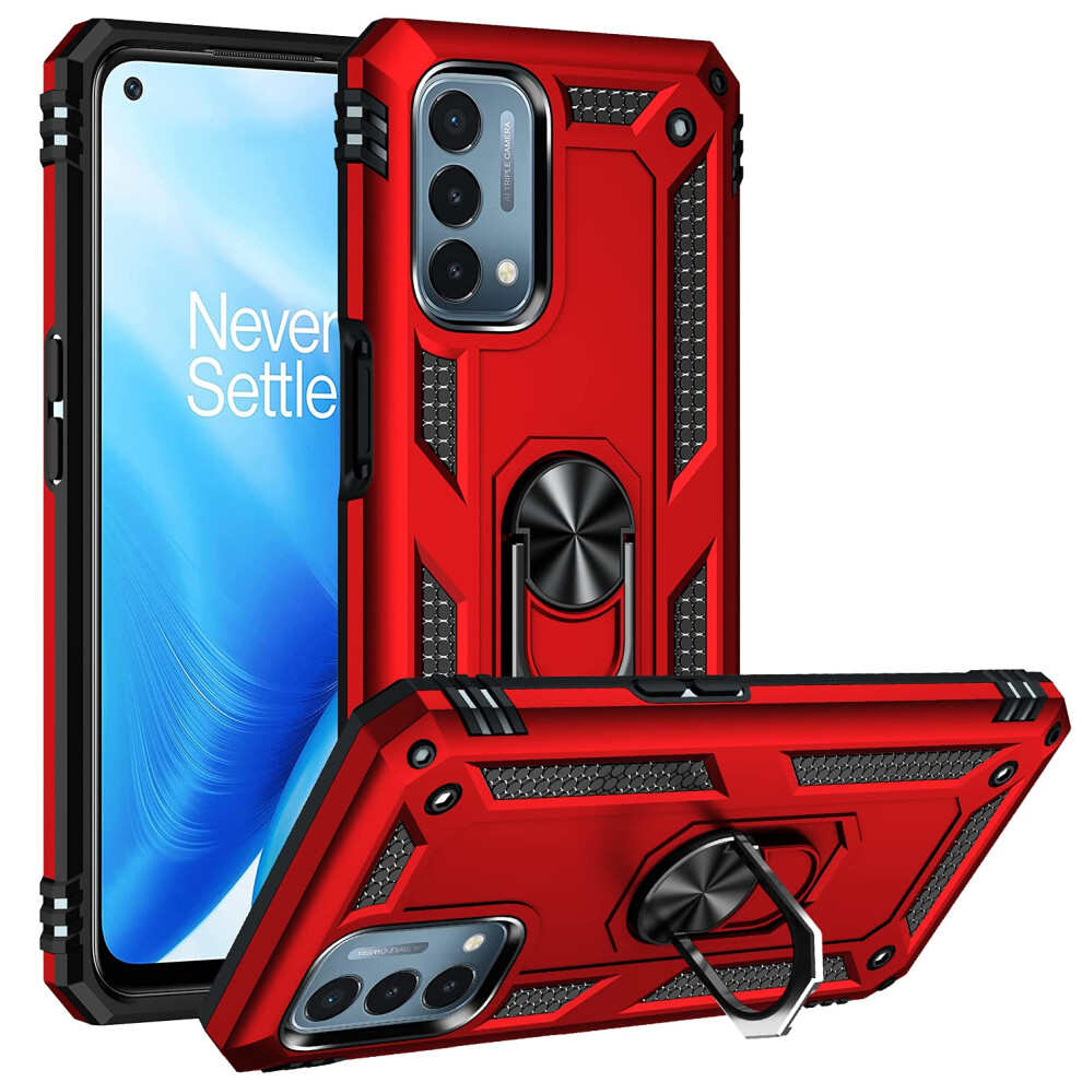 Military Grade Drop Impact For Oneplus Nord N200 5G Case Oneplus Nord N200 5G Case 360 Metal Rotating Ring Kickstand Holder Armor Heavy Duty Shoc 613966245899