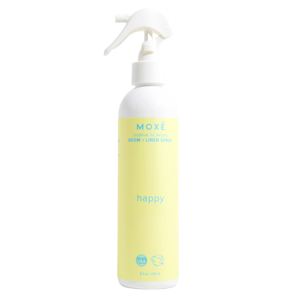 Moxe Happy Linen & Room Spray Erhebende Therische Le Natrlicher Aromatherapie-Nebel Heim & Schlafzimmer Brombel Bettwsche Kissen Laken-image