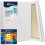 Telas esticadas para pintura 16 x 20 polegadas 5 pacotes de 10 onas triplo preparado sem cido 100% algodo Tela em branco Lona retangular para 1
