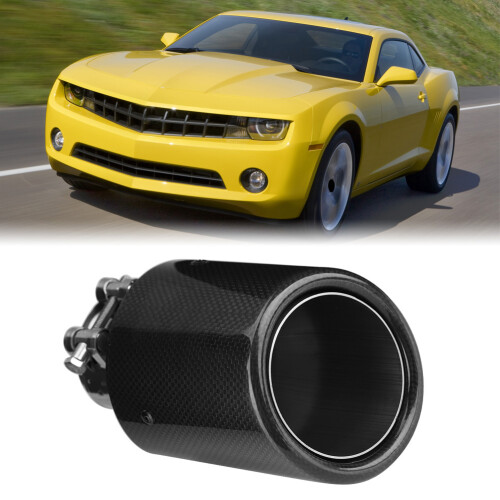 54-101 mm Carbonfaser-Auspuffendstück Schwarz, Einzelstück