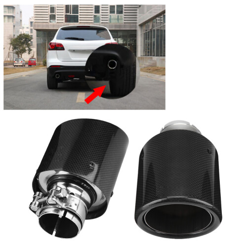 54-101 mm Carbonfaser-Auspuffendstück Schwarz, Einzelstück 2