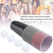 Beer Pong Set Beer Pong Drinking Game Set Beer Pong Cups22 Cups 4 PingPong Balls Red Black