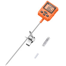 Thermopro TP511 Termometro per caramelle digitali con clip in pentola programmabile istantanea il termometro per carne di cibo con 10 '' sonda lunga