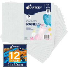 Painis de tela 9 x 12 polegadas 12 pacotes de 10 onas com primer 100% algodo telas brancas em branco para pintura Placas de tela planas retang