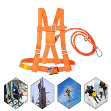 6 Stypes Outdoor Adjustable Climb Harness Safety Belt Rescue Rope Aerial Work Small Buckle 1.6m