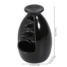 Ceramic Glaze Incense Burner Holder Stand Cones Backflow Censer Home