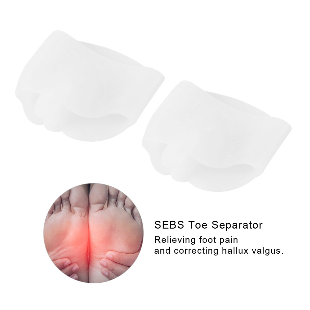 White Sebs Bunion Straightener Hallux Valgus Corrector Toe Protector Foot Care Pain Relief #